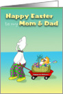 Mom & Dad Happy Easter card