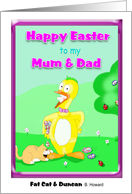 mum and dad easter card