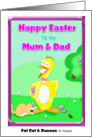 mum and dad easter card