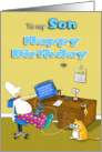 to my Son Happy Birthday card