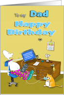 To my Dad Happy Birthday card