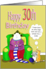 30th funny happy birthdy card