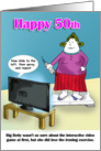funny exercise 50th birthday card