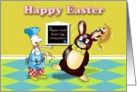 Funny chef Easter card, Fat Cat and Duncan card