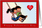 True Love Retro Happy Valentine’s Day Cute Sweethearts card
