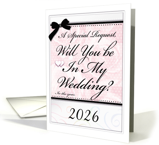 Will You Be In My Wedding Customize Year Elegant Formal... (788575)