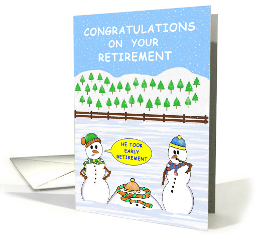 Congratulations On Your Retirement or Early Retirement card (1416540)