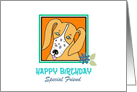 Special Friend Birthday Dog card