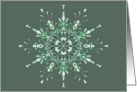 Snowflake Mandala Blank Card