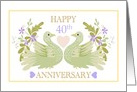 40th Anniversary Doves card