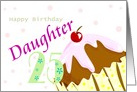 Happy 25th Birthday Daughter Cupcake card