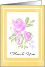 Thank You Pink Roses card