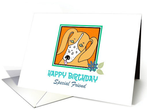 Special Friend Birthday Dog card (1487600)