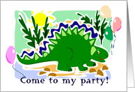 Dinosaur Party Invitation card