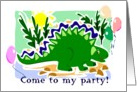 Dinosaur Party Invitation card