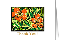 Thank You Nasturtiums card