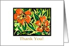 Thank You Nasturtiums card