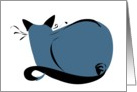 Aloof Siamese Cat card