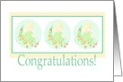 Baby Congratulations Triplets card