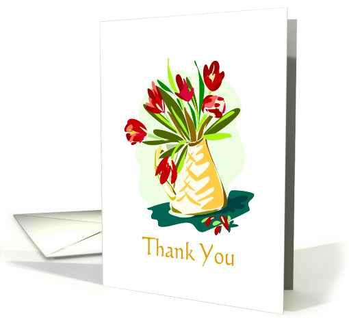 Tulips Thank You card (228907)