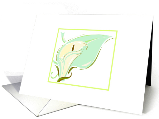 Calla Lily card (229086)