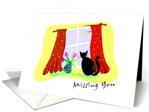 Missing you cat card (229252)