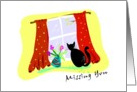 Missing you cat card
