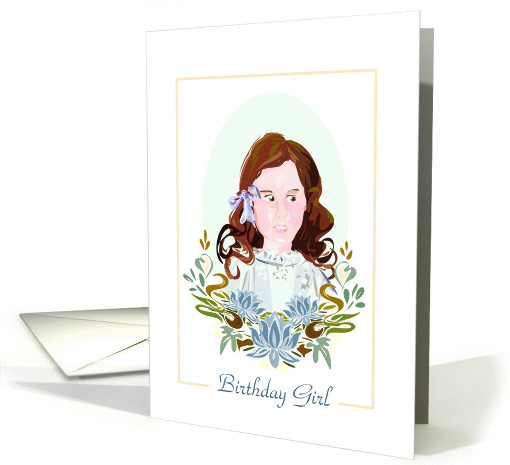 Birthday Girl  Water Lilies card (230013)