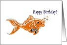 Goldfish Birthday card