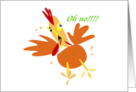 Belated Birthday Chicken card