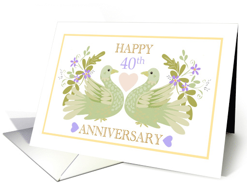 40th Anniversary Doves card (233542)