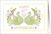 40th Anniversary Doves card