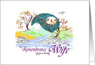  Remembrance of Wife Birthday card