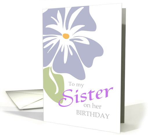  Sister Birthday Morning Glory card (236533)