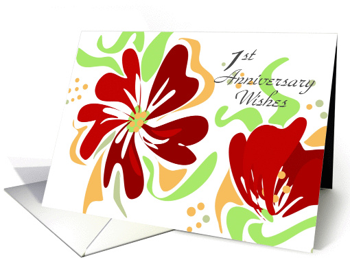  First Anniversary card (236631)
