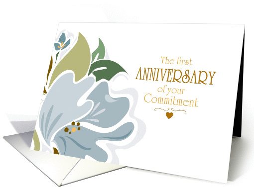 First Anniversary Of Commitment card (236695)