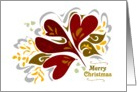 Christmas Abstract Flower card