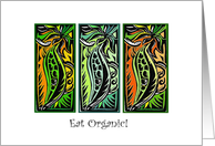 Eat Organic card