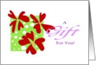 Gift Card Bold Bright Floral card