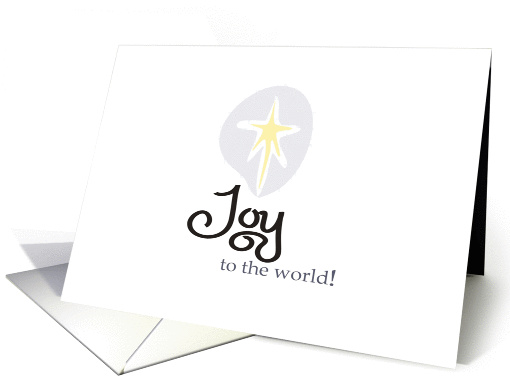 Christmas Carol Card Joy card (243390)