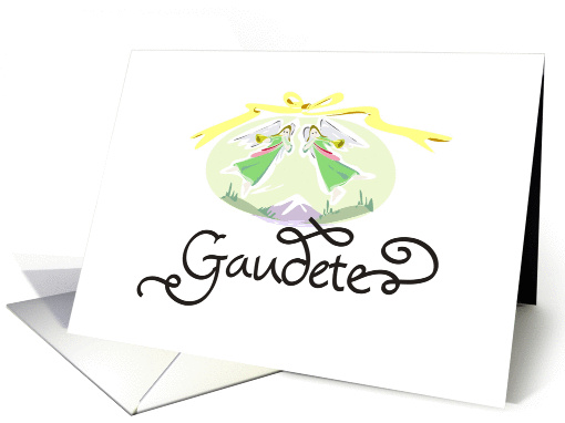 Christmas Card Gaudete Latin Rejoice card (244725)