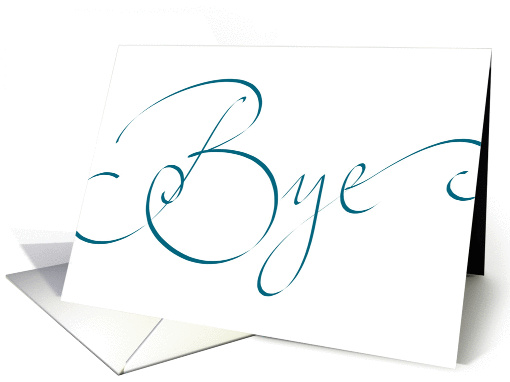 Bye Bon Voyage card (245516)