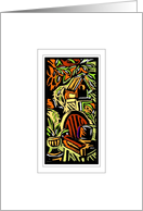 Garden Chair and Birdhouse Note Card