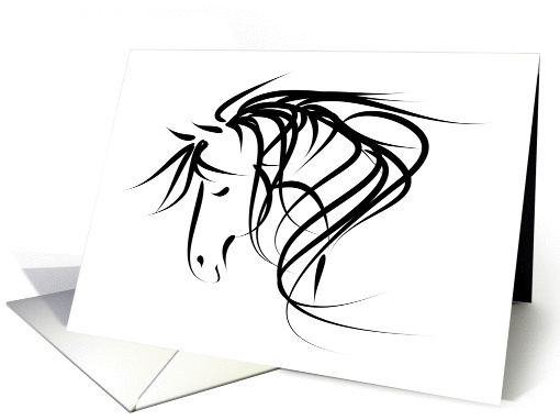Horse Note card (247651)
