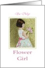 Be My Flower Girl card
