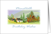 Ninetieth Birthday Landscape card