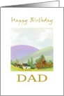 Happy Birthday Dad Landscape card