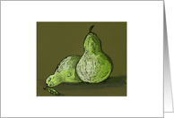 Two Green Pears...