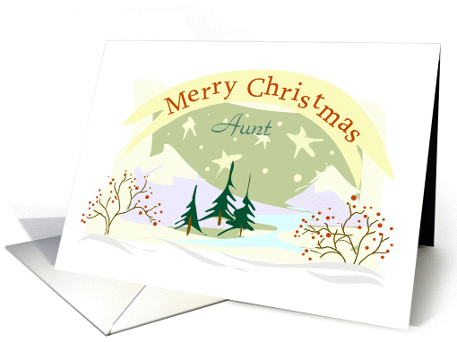 Merry Christmas Aunt card (271912)