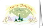 Merry Christmas Aunt card